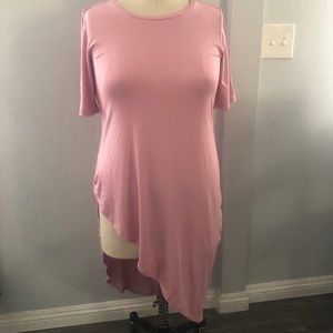Torrid pink supper soft side twist tunic